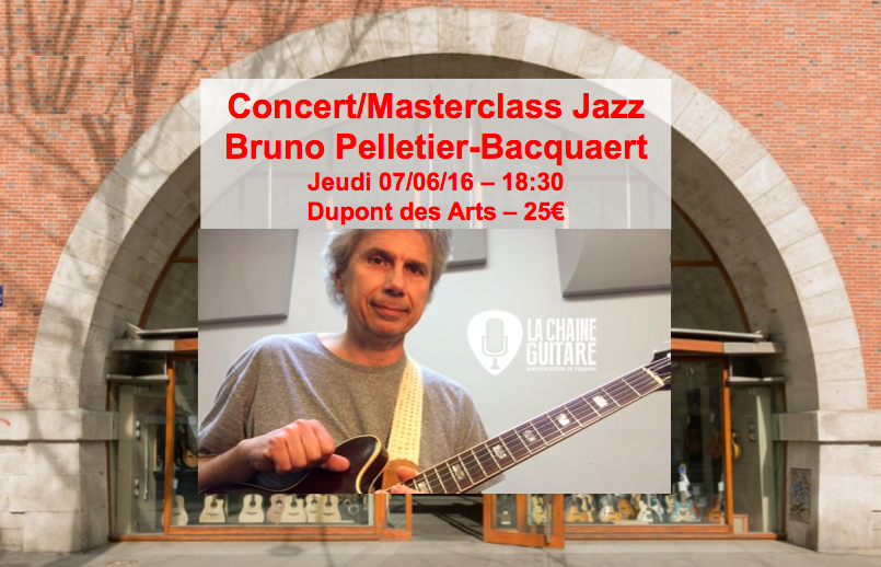 Concert Masterclass Bruno Pelletier-Bacquaert: les clefs du Jazz - Mardi 07/06/16