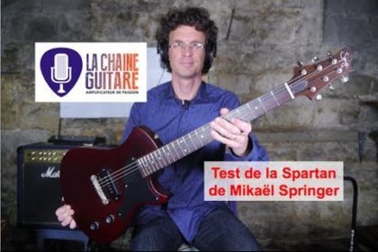 Test Guitare : la Spartan Springer (@SpringerGuitars) une Junior au top