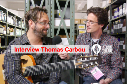 Interview Thomas Carbou guitare 8 cordes nylon à la main