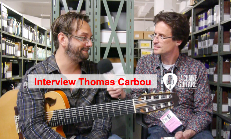 Interview Thomas Carbou guitare 8 cordes nylon à la main