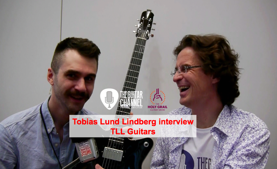 Interview Tobias Lund luthier de TLL Guitars durant le Holy Grail Guitar Show