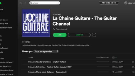 Podcast Spotify : La Chaîne Guitare disponible !