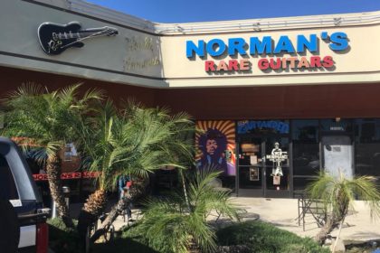 Visite Norman's Rare Guitars à Los Angeles - Live Facebook 23/01/18