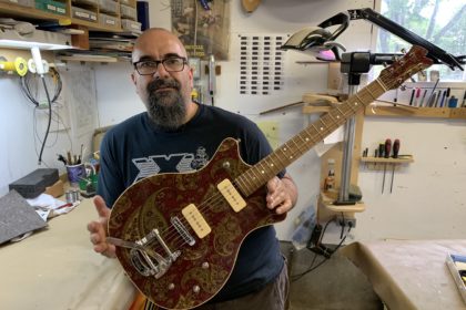 Interview luthier Marc Lupien de XXL Guitars dans son atelier du Québec