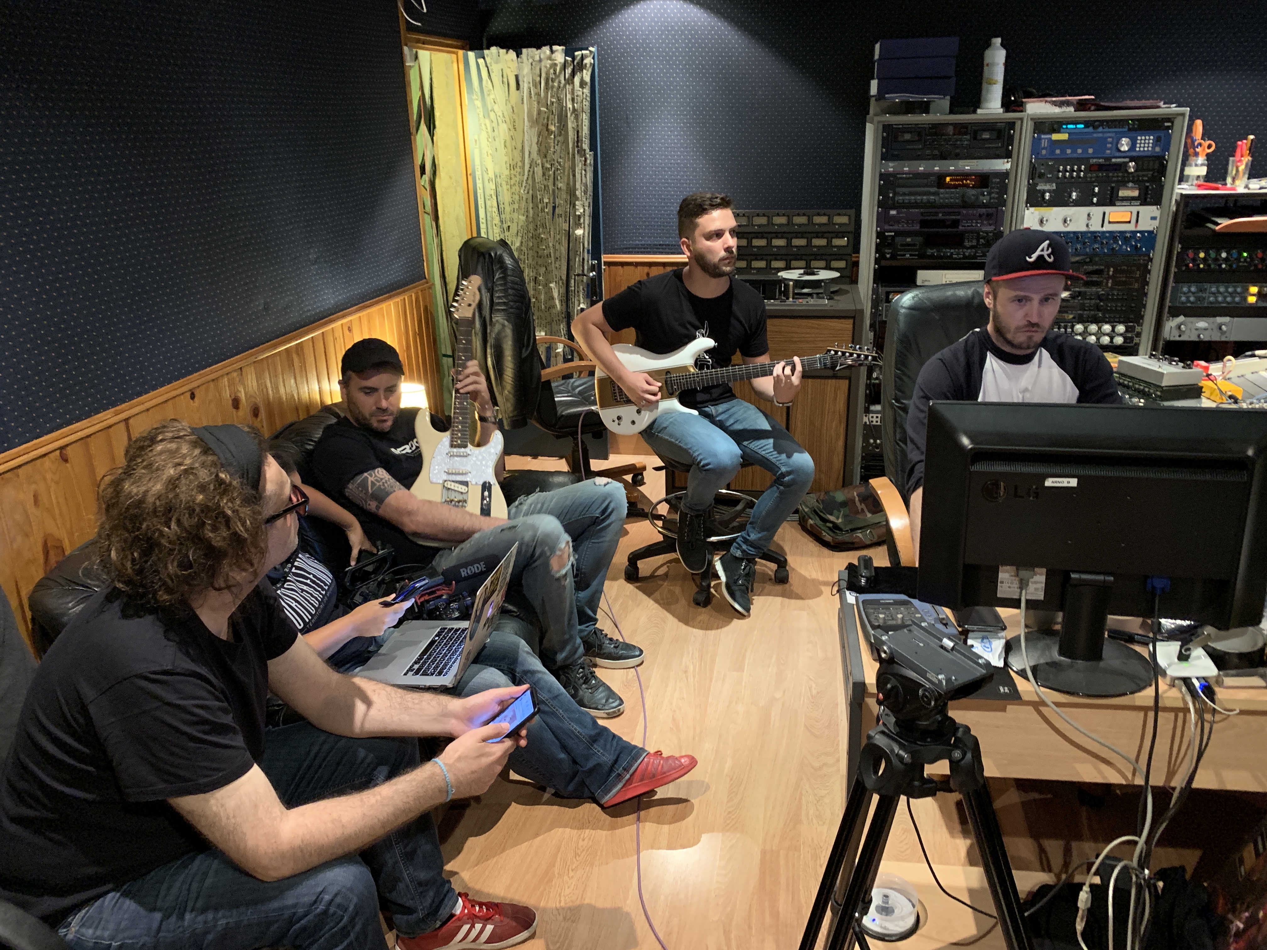 Projet United Guitars - Reportage en studio lors de l'enregistrement
