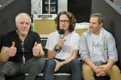Selfie Fred Chapellier Kevin Scribaux United Guitars 2020 Interview Fred Chapellier et Kevin Scribaux, son fabricant d'amplis à lampes