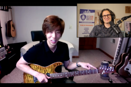 Victor Lee interview guitare à la main d'un musicien américano-coréen