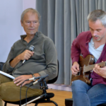 Légende Jeanmichel Capt - Présentation et concert de démo Hugo Martin au Festival Guitare de Puteaux 2022