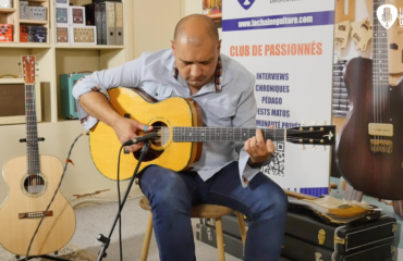 François Sciortino, sessions au showroom avec les guitares JRK Lutherie - Partie 2/2