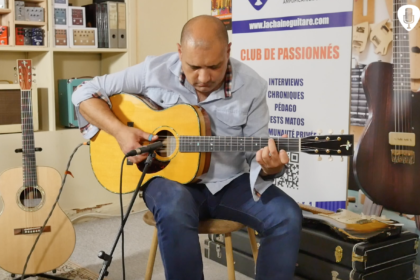 François Sciortino, sessions au showroom avec les guitares JRK Lutherie - Partie 2/2