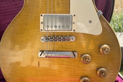 Une Skinner Burst Les Paul Gibson en Haute-Savoie - Guitare de Backstager