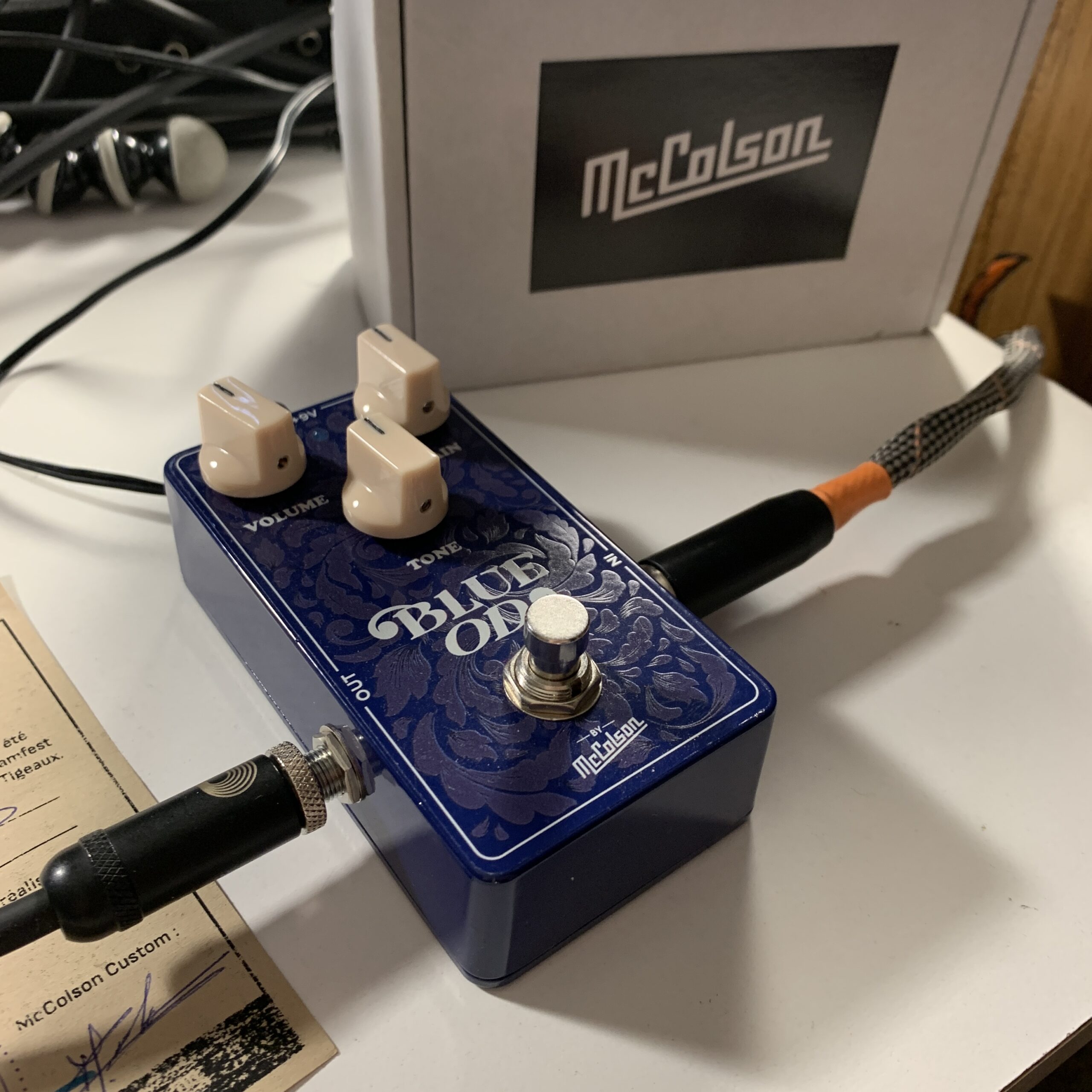 Blue OD McColson Custom, une super overdrive Made in France