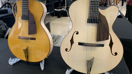 Florent Guesdon, interview du luthier guitare archtop au salon du Paris Guitar Festival